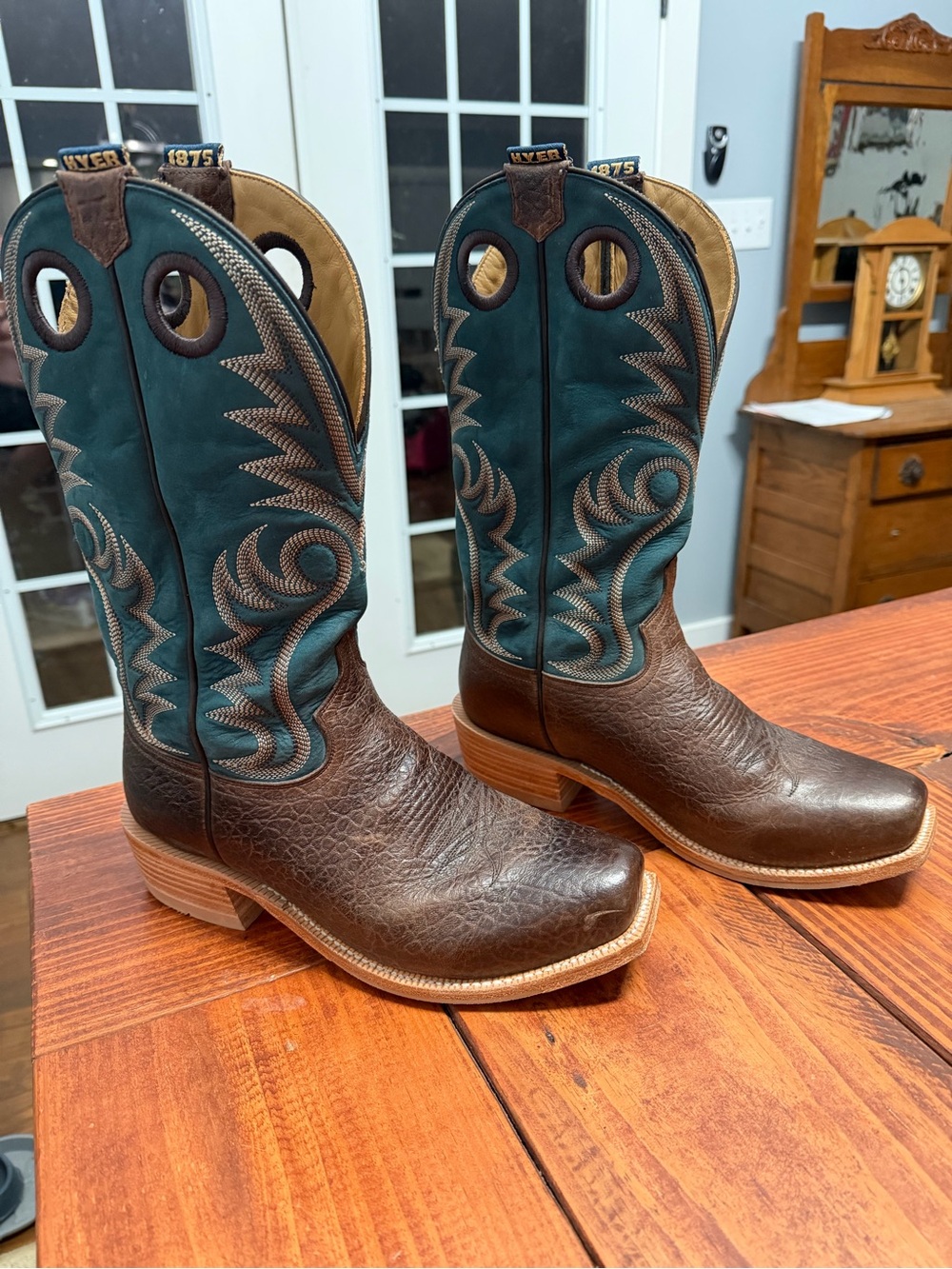 Hyer McCune Chocolate Bison Leather Boot